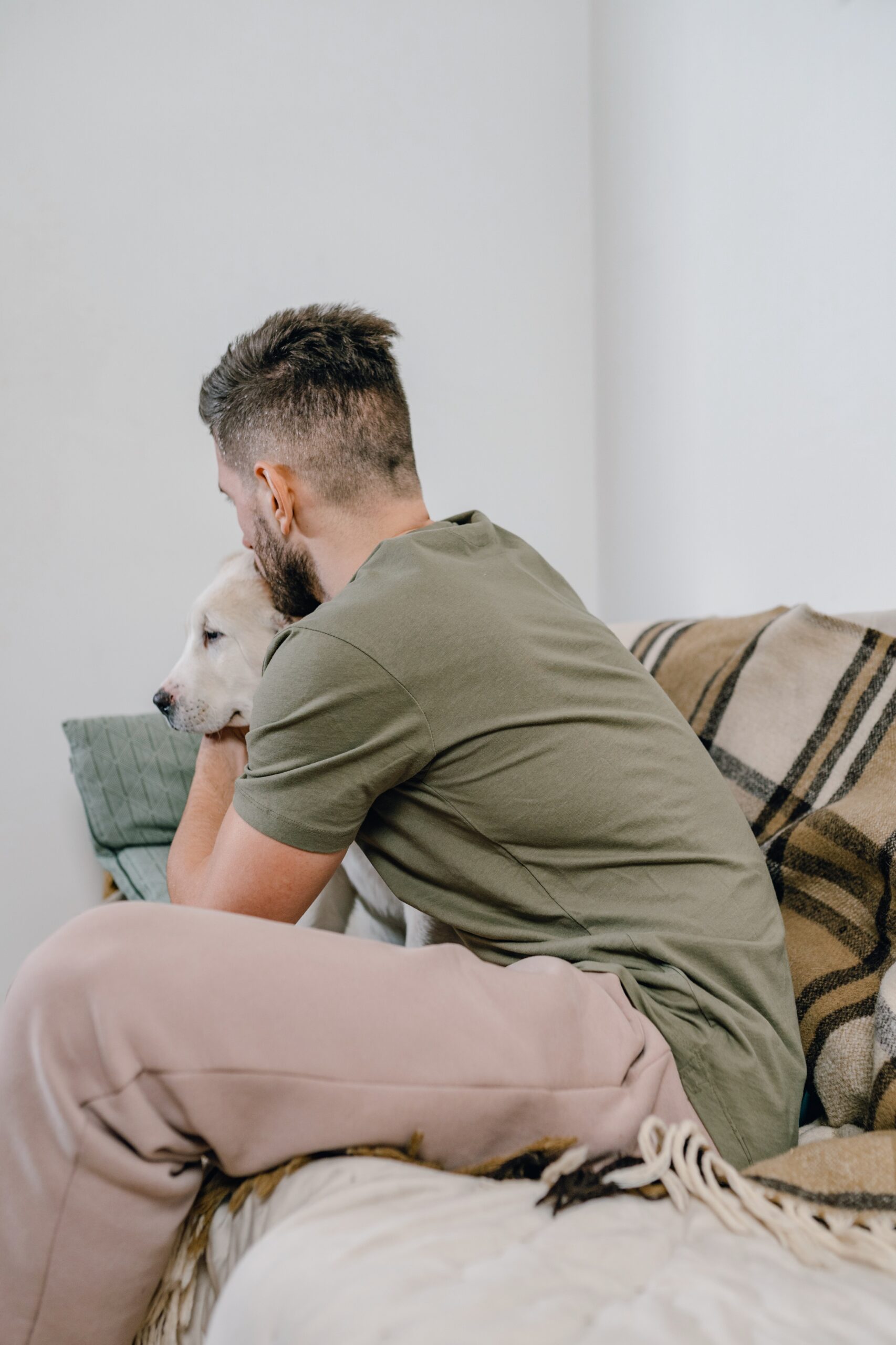 Man with Emotional Support Dog