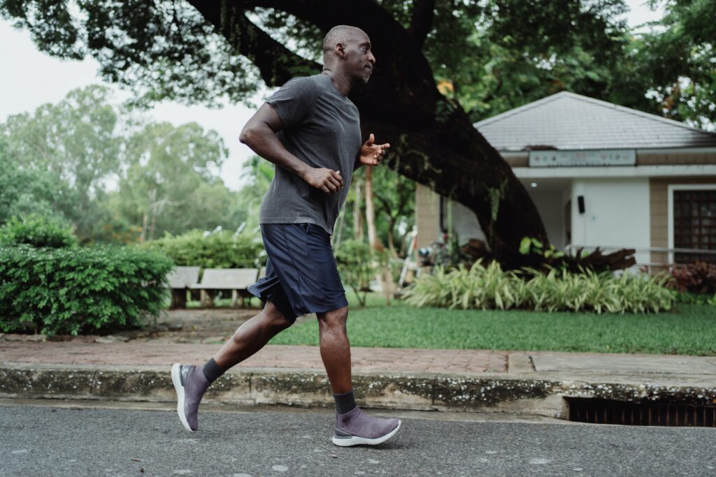 A man running